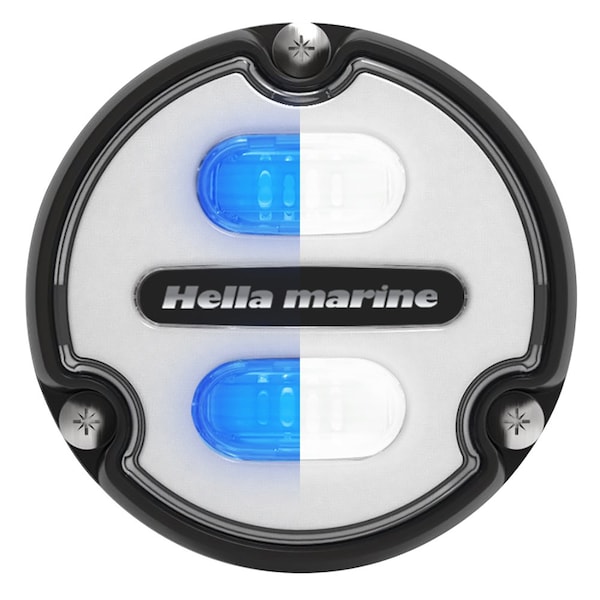 Hella Marine Apelo A1 Blue White Underwater Light - 1800 Lumens - Black Housing - White Lens 016145-011 - main